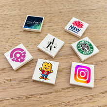 Load image into Gallery viewer, Build Your Own Brick Keyrings/keychains for - Corporate & Events - Square Format Logo