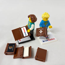 Load image into Gallery viewer, *Custom Upgrade* - Branded Book with Page Insert - Corporate Gift - Branded with your LOGO/ART - For use with LEGO® Minifigures