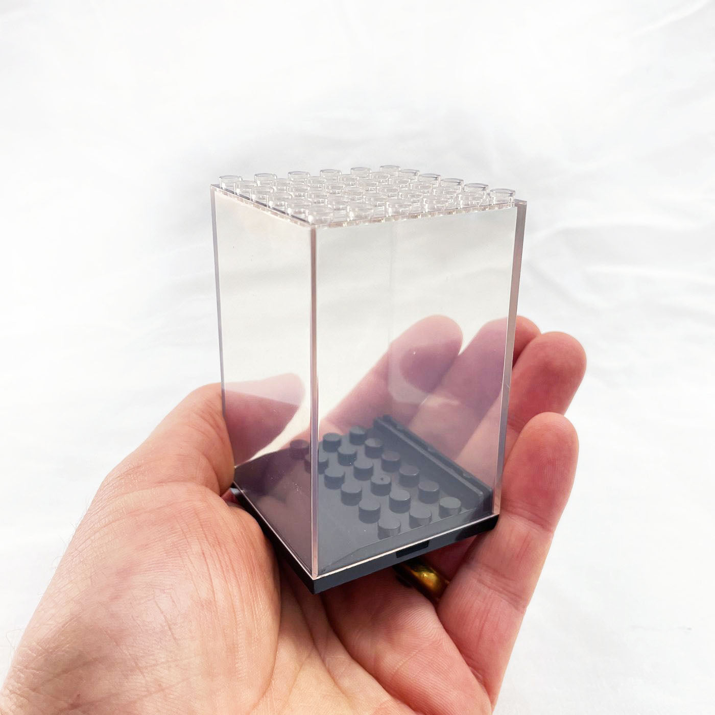 Display Cases For Minifigures - Stackable and with branding features - Unbranded