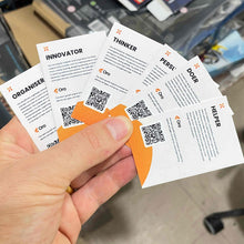 Load image into Gallery viewer, *Add-on* - Branding Insert For Minifigure Display Cases