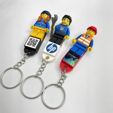 Load image into Gallery viewer, Build Your Own - All-In-One Branded Minifigure Keyrings/keychains Package - For Corporate & Events