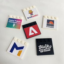Load image into Gallery viewer, Branded Display Plates 4X4 (Extra Large Branding Area)- Fits LEGO® Minifigures, For Corporates & Events