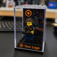Load image into Gallery viewer, *Custom* - Printed & Applied Custom Logo Upgrade - For Minfig Display Case Bottoms