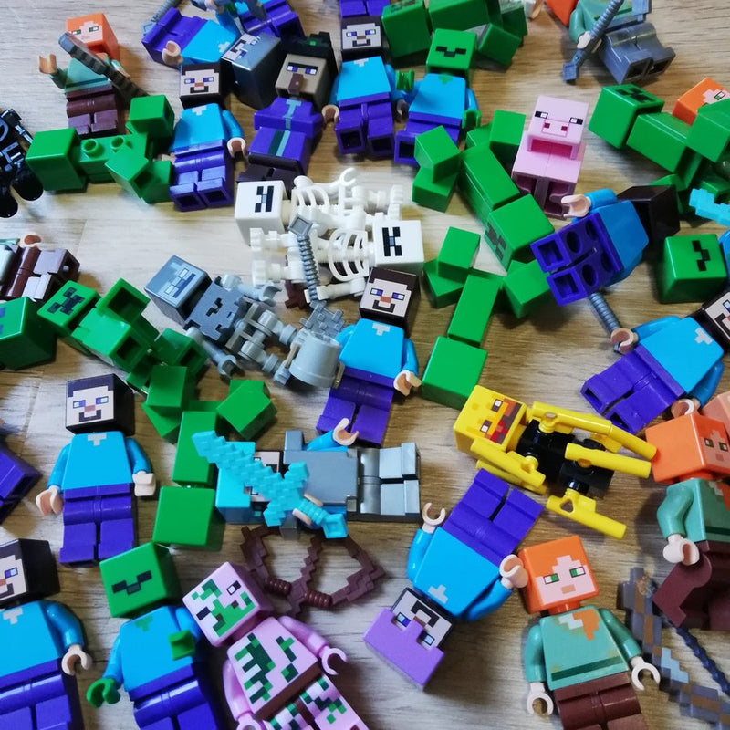 Minecraft - Lucky Dip Minifigure Packs (QTY x5 figs) – High Quality Used LEGO