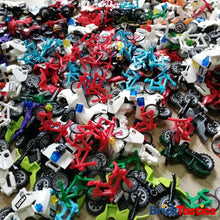 Load image into Gallery viewer, Rideable Items for Minifigures (5/10pcs) – Bicycle, Motorcycle+ High Quality Used LEGO