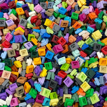 Load image into Gallery viewer, 1 x 1 Plates - 300 Pieces Building Bricks - 42 Colour Mix - Unbranded