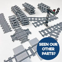 Load image into Gallery viewer, Train Tracks Flexible Railway Section Curve or Straight Pieces x4 QTY - Unbranded Bricks