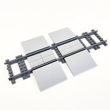 Load image into Gallery viewer, Train Railway Track Crossing x2 - Unbranded Bricks