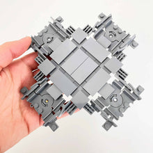 Load image into Gallery viewer, Train Tracks 4-way Crossing Junction with Flexible Railway Track ends - Unbranded Bricks