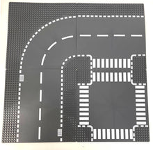 Load image into Gallery viewer, Printed Road Plates 32x32 Stud City Street Designs - Unbranded Baseplates