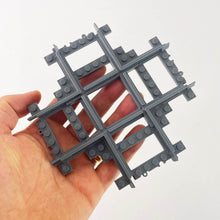 Load image into Gallery viewer, Train Tracks 4-way Crossing Junction - (One Piece) - Unbranded Bricks