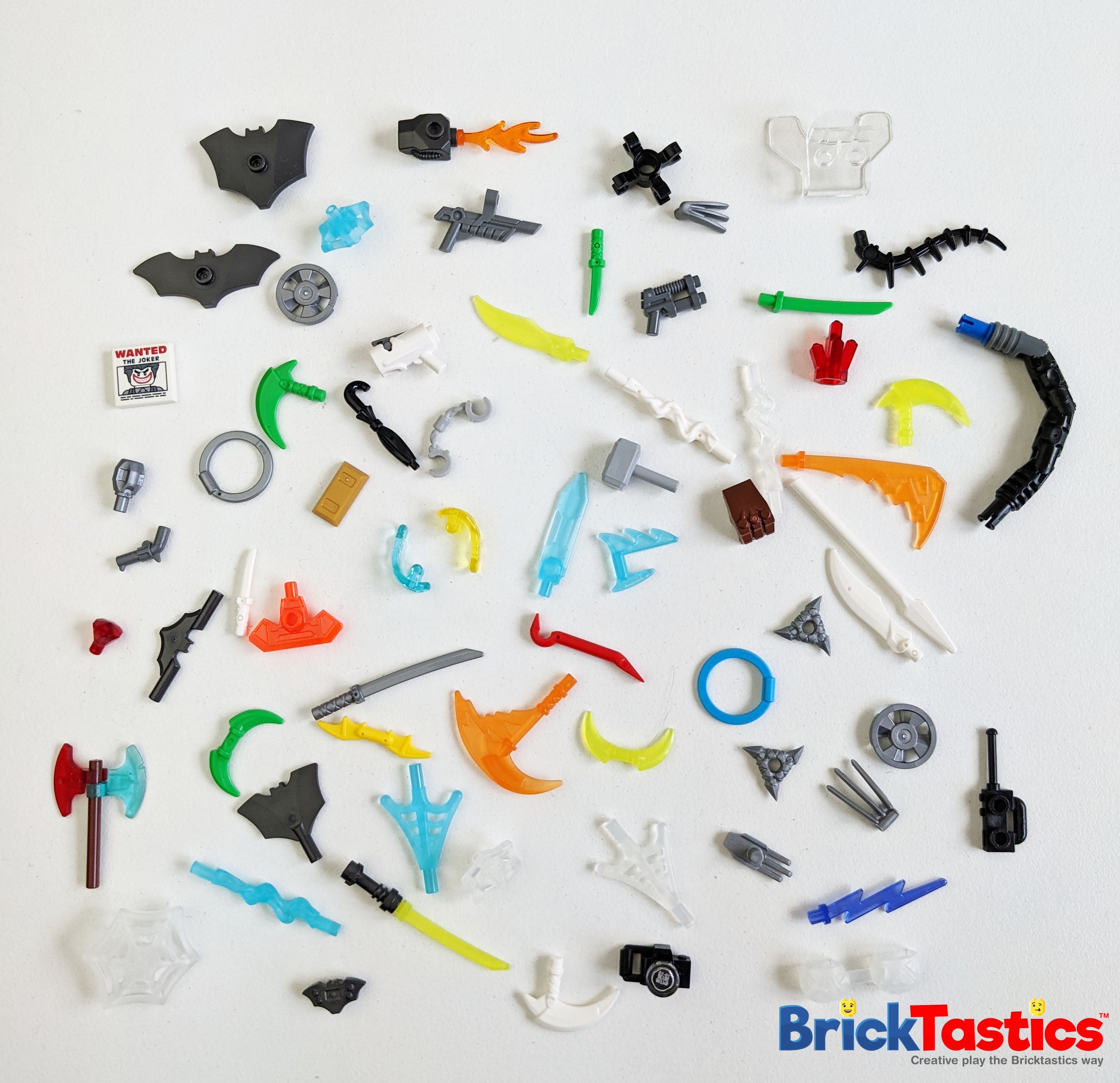 SUPER HEROES Theme - Minifigure Accessories/Items Pack x25/50/100 Pcs