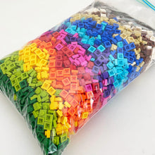 Load image into Gallery viewer, Bulk Buy - 1 x 1 Plates - 6000 Pieces (1kg) - Rainbow Pack - Unbranded
