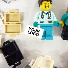 Load image into Gallery viewer, *Custom Upgrade* - Branded Briefcases - Corporate Gift - Branded with your LOGO/ART - For use with LEGO® Minifigures
