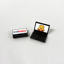 Load image into Gallery viewer, *Custom Upgrade* - Branded Black Laptop - Corporate Gift - Branded with your LOGO/ART - For use with LEGO® Minifigures
