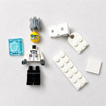 Load image into Gallery viewer, Build Your Own - Branded Minifigure Lanyard badge/ Lapel clothing clip - With Your LOGO - For Corporate Trade shows &amp; Events
