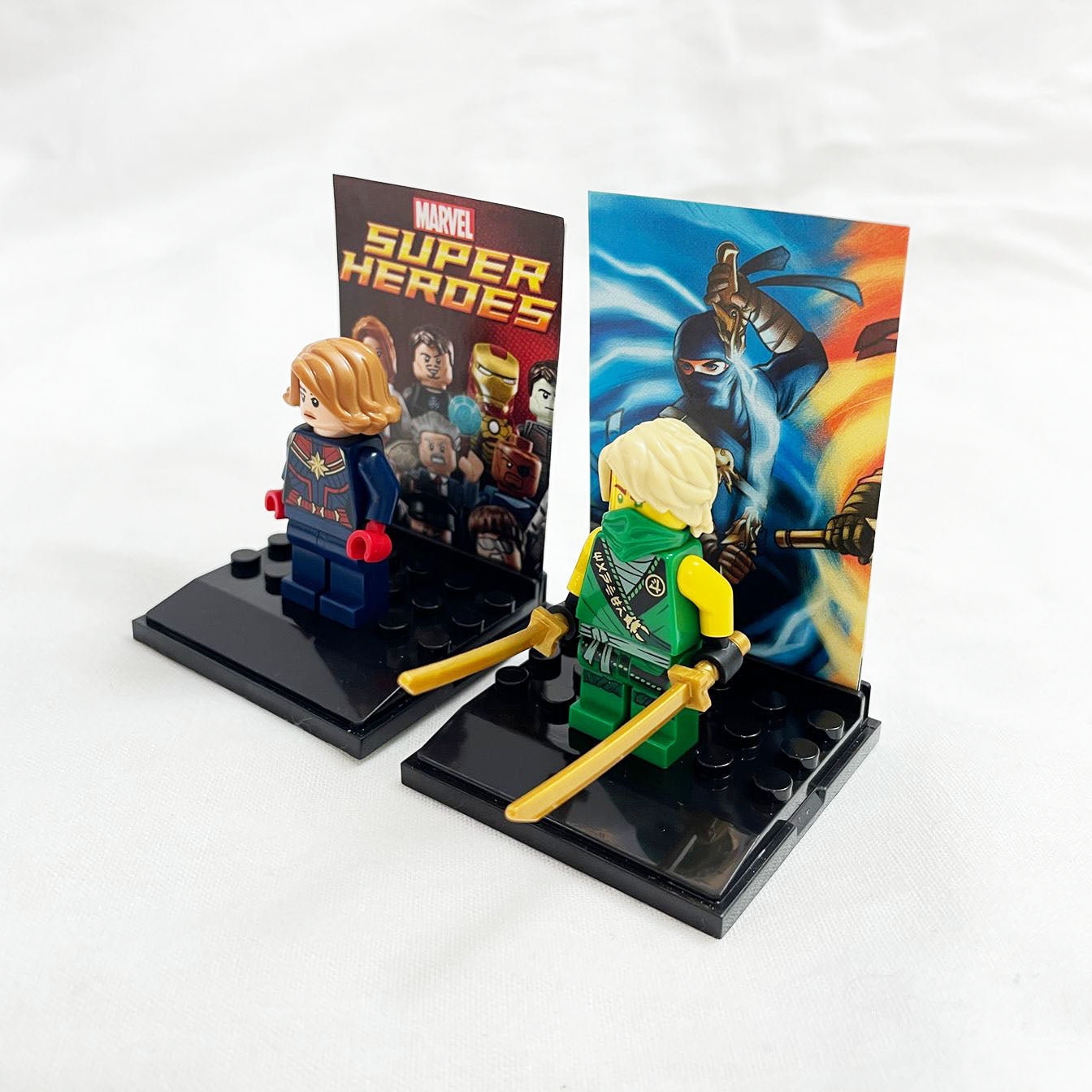 Display Cases For Minifigures - Stackable and with branding features  - Unbranded