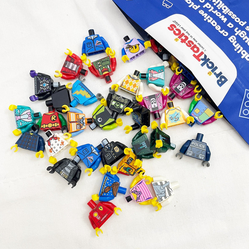 Minifigure Torso parts pack Qty x15, 30, 60pcs - Pre-loved LEGO®