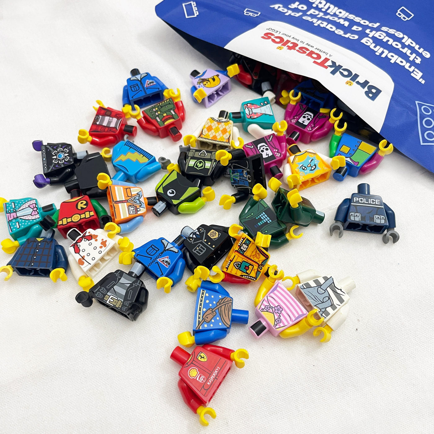 Minifigure Torso parts pack Qty x15, 30, 60pcs - Pre-loved LEGO®