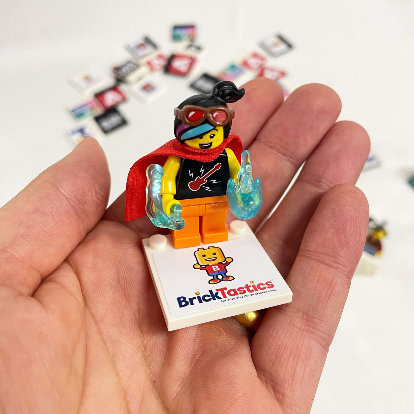 Branded Display Plates 4X4 (Extra Large Branding Area)- Fits LEGO® Minifigures, For Corporates & Events