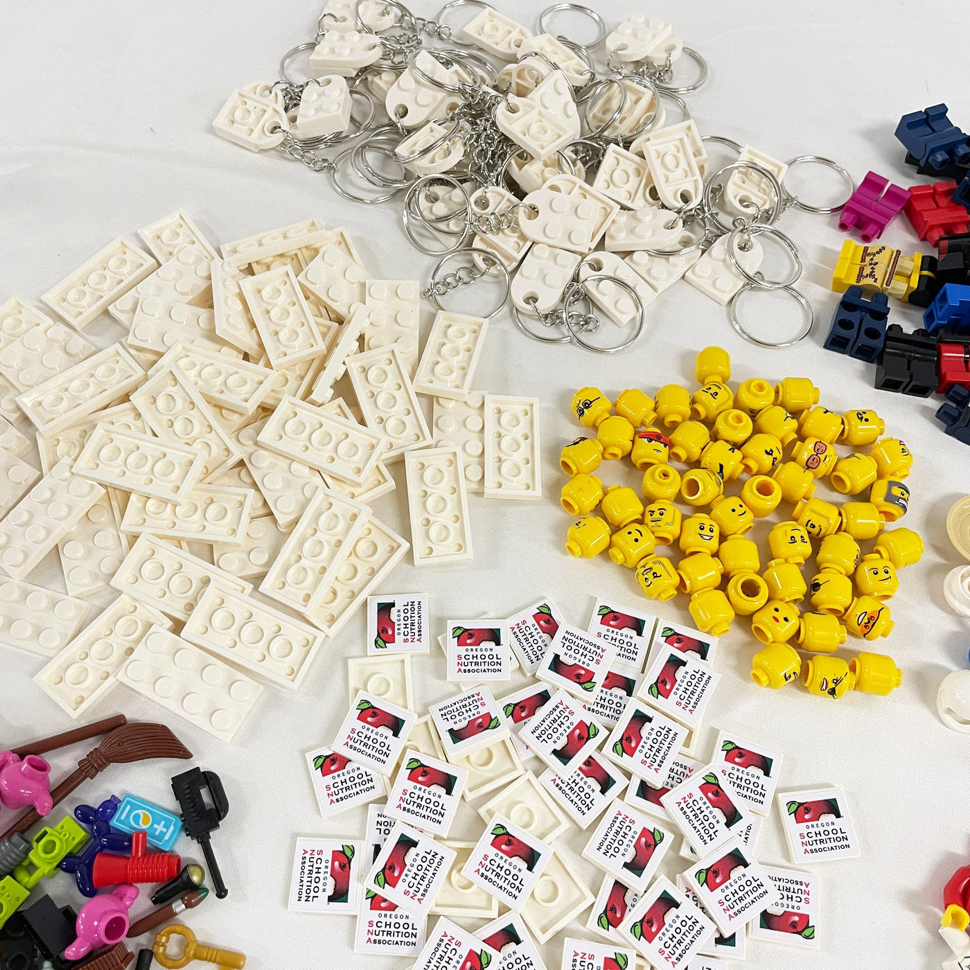 Build Your Own - All-In-One Branded Minifigure Keyrings/keychains Package - For Corporate & Events