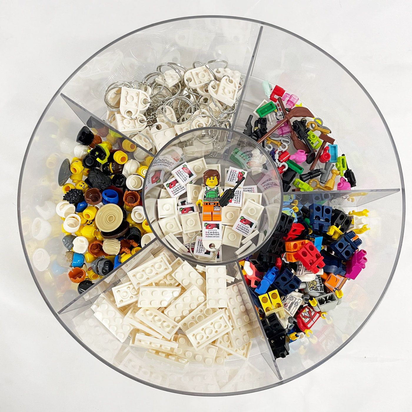 Build Your Own - All-In-One Branded Minifigure Keyrings/keychains Package - For Corporate & Events