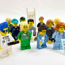 Load image into Gallery viewer, *Custom Upgrade* Medical, Health, Hospital Torso Decals - Printed &amp; Applied to your  build-a-figure package LEGO® Minifigures
