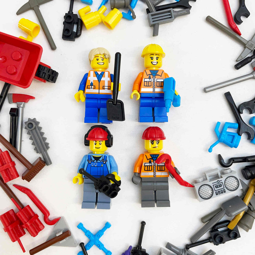 *Custom Upgrade* Construction / Industrial Accessories - Upgrade your build-a-figure package's LEGO® Minifigure accessories