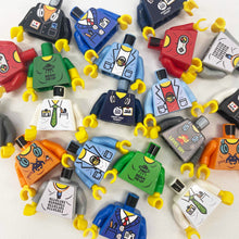 Load image into Gallery viewer, *Custom Upgrade* IT, TECH &amp; Corporate Torso Decals - Printed &amp; Applied to your  build-a-figure package LEGO® Minifigures
