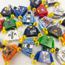 Load image into Gallery viewer, *Custom Upgrade* IT, TECH &amp; Corporate Torso Decals - Printed &amp; Applied to your  build-a-figure package LEGO® Minifigures
