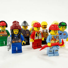 Load image into Gallery viewer, *Custom Upgrade* Industrial/Construction Worker Torso Decals - Printed &amp; Applied to your  build-a-figure package LEGO® Minifigures
