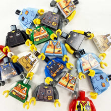 Load image into Gallery viewer, *Custom Upgrade* Industrial/Construction Worker Torso Decals - Printed &amp; Applied to your  build-a-figure package LEGO® Minifigures

