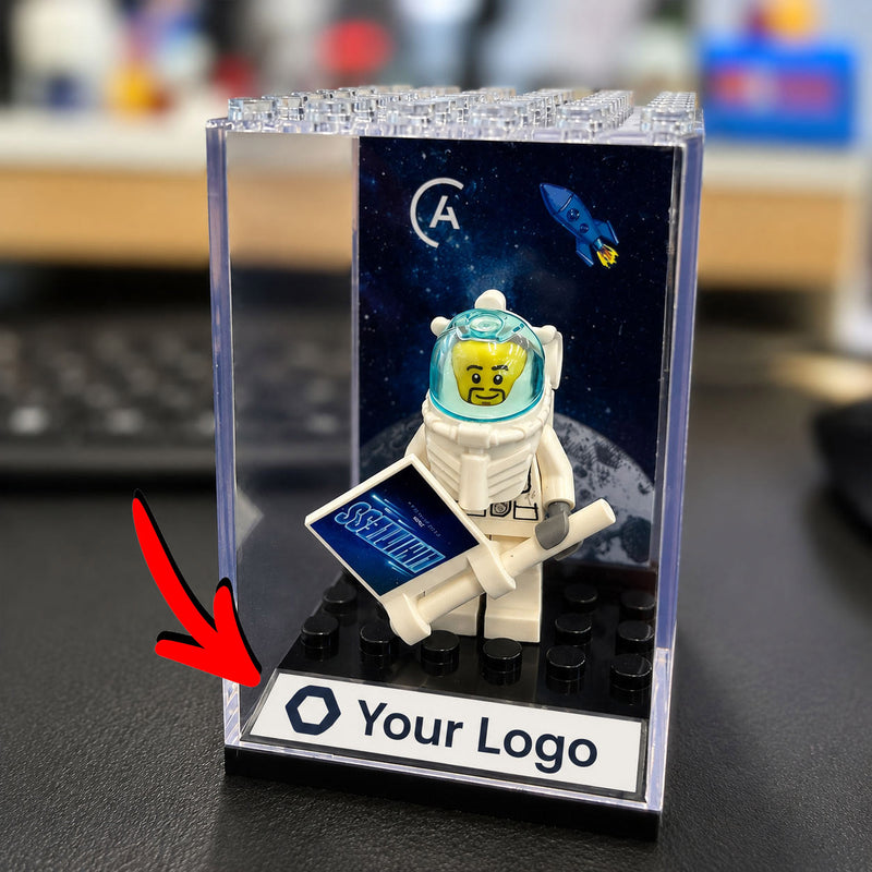 *Custom* - Printed & Applied Custom Logo Upgrade - For Minfig Display Case Bottoms