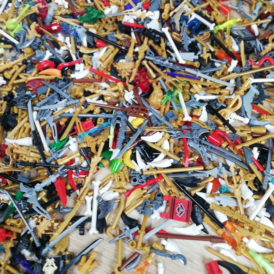 Ninjago Theme - Minifigure Accessories/Items Pack x25/50/100 Pcs