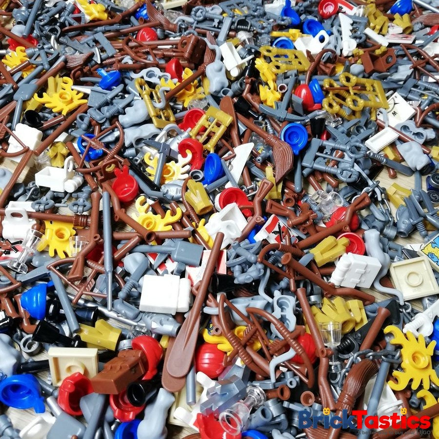 Pirate Theme - Minifigure Accessories/Items Pack x25/50/100 Pcs