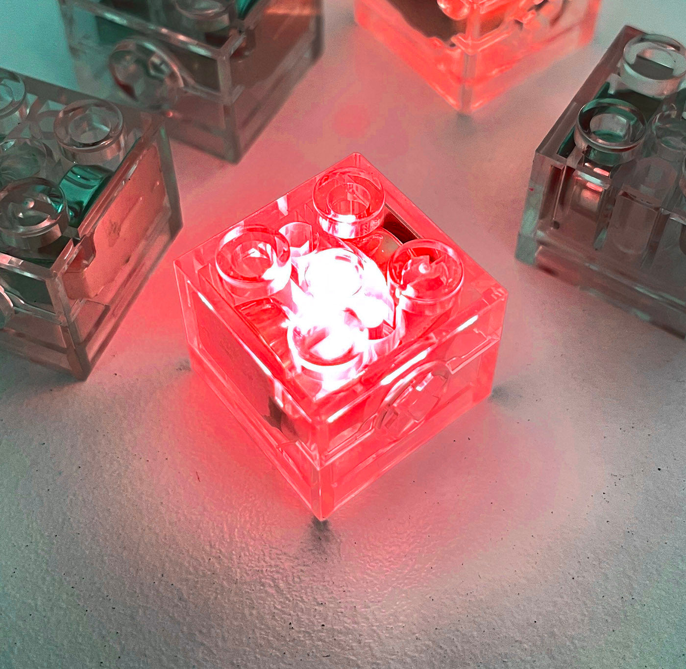 2X2 LED Light Bricks 3 Styles x5 Pc s Fits LEGO Unbranded Bricktastics