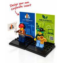 Load image into Gallery viewer, *Add-on* - Branding Insert For Minifigure Display Cases
