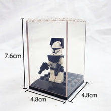 Load image into Gallery viewer, Display Cases For Minifigures - Stackable and with branding features  - Unbranded
