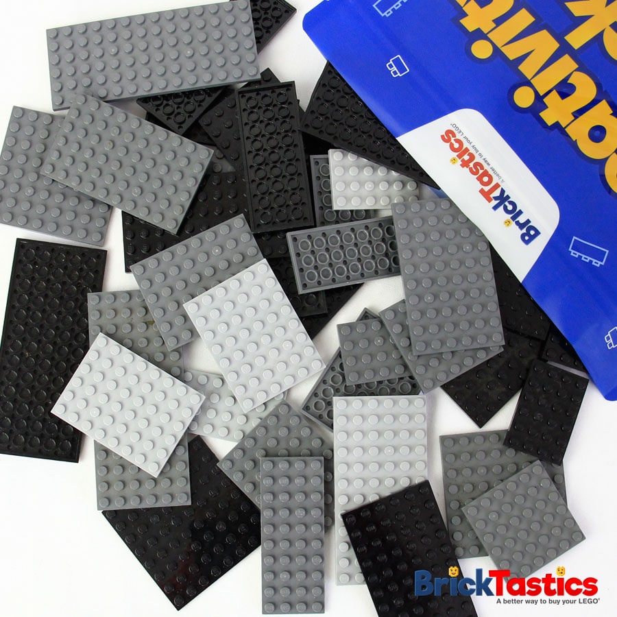 Black & Grey Plates - 500g – High Quality Used LEGO®