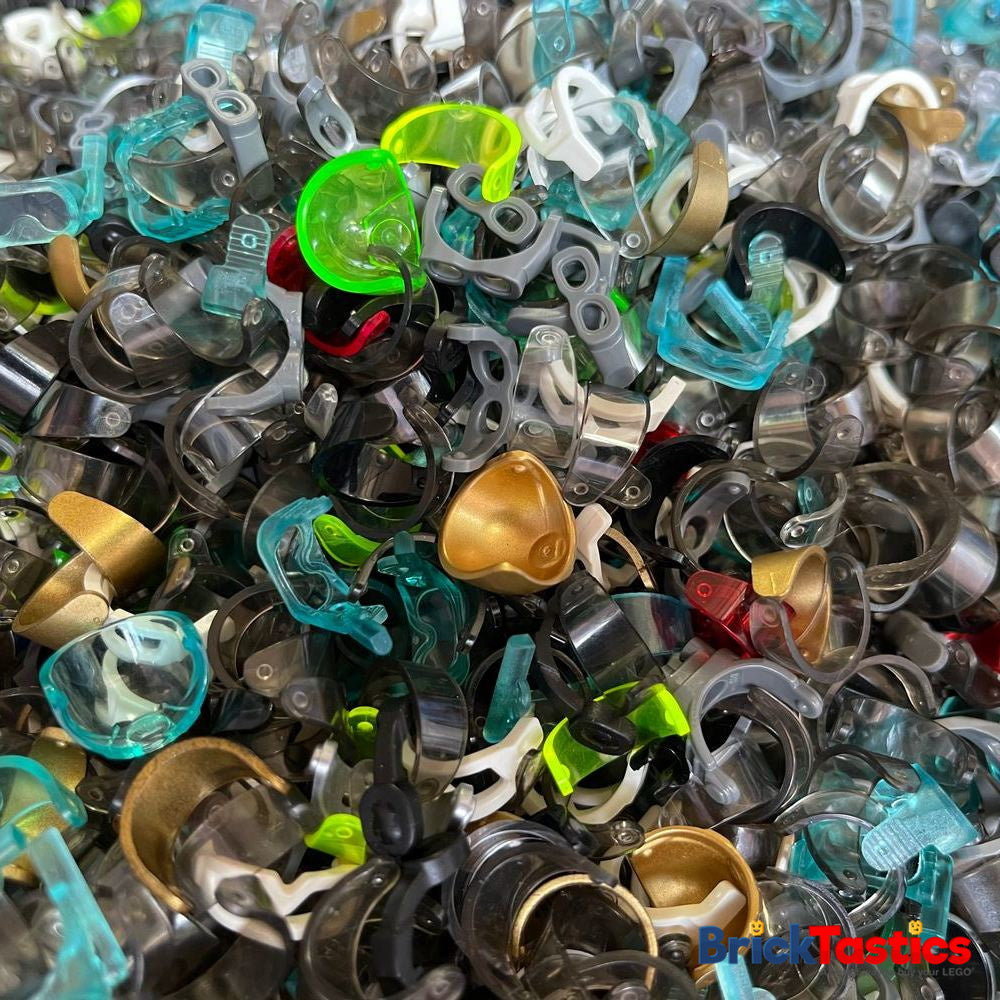 LEGO Visors for Minifigure helmets, (x30 pcs)