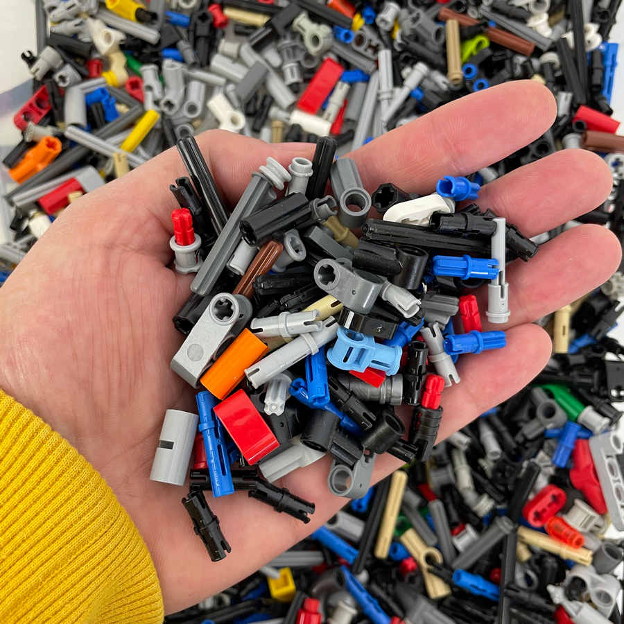 Technics LEGO® Connectors & Small Parts Pack 200g (800+pcs) – High Quality Used LEGO