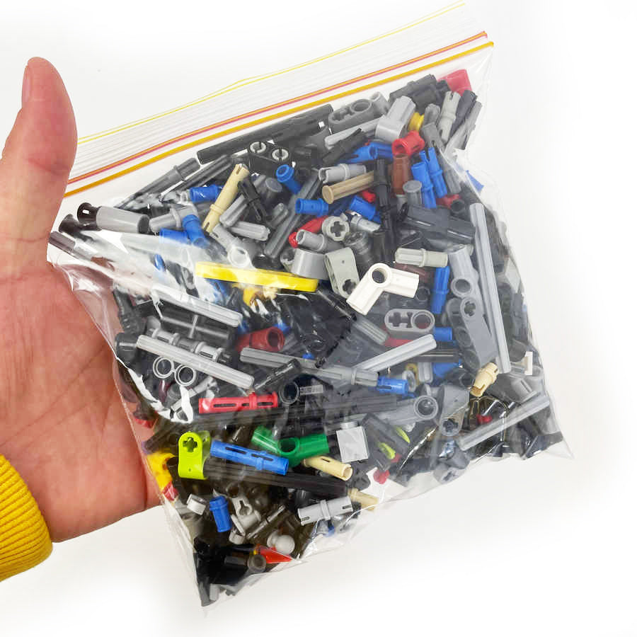 Technics LEGO® Connectors & Small Parts Pack 200g (800+pcs) – High Quality Used LEGO