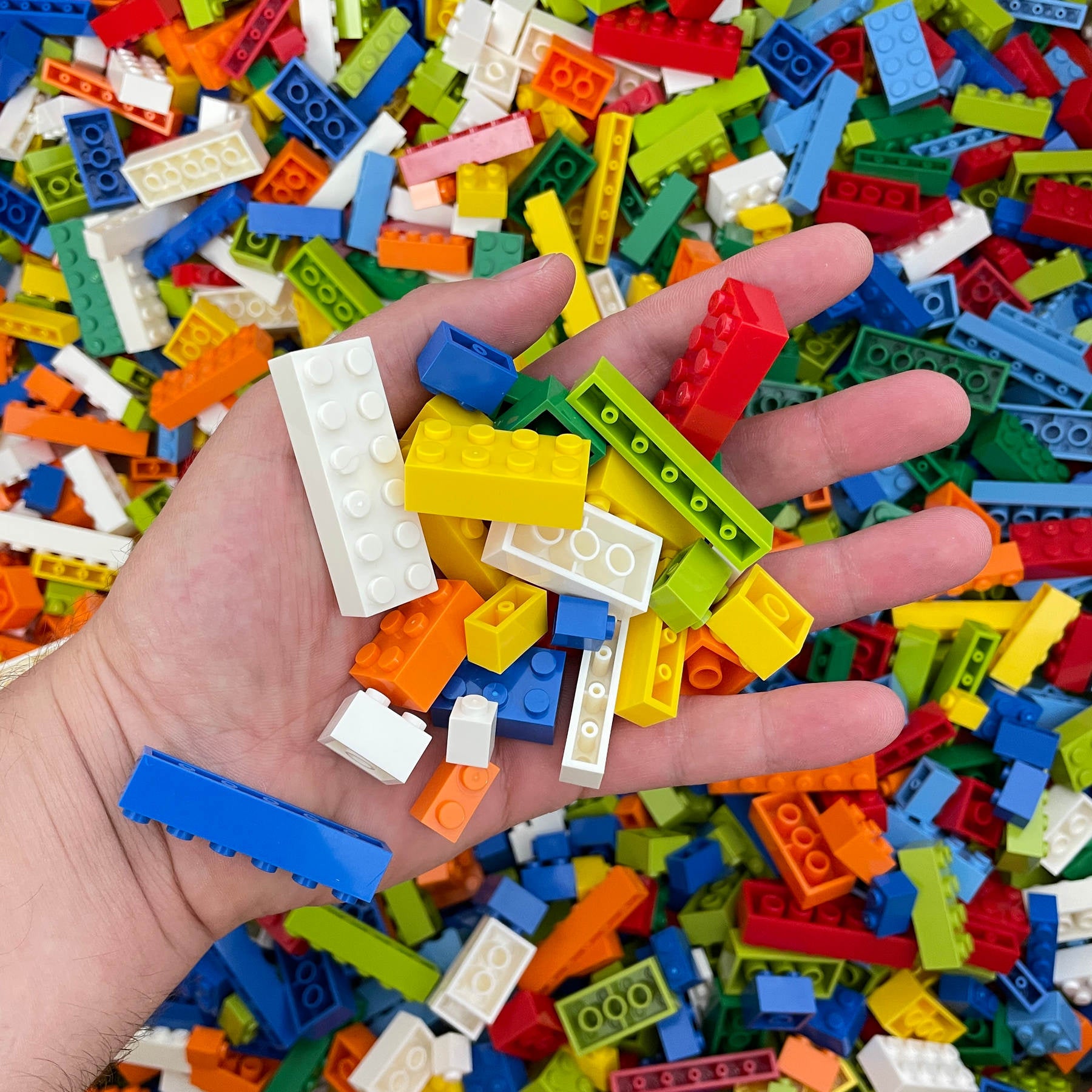 Basic Fun Bricks Basic Bricks School & Event Packages (10KG) - Large (9200 pcs) - Unbra ...