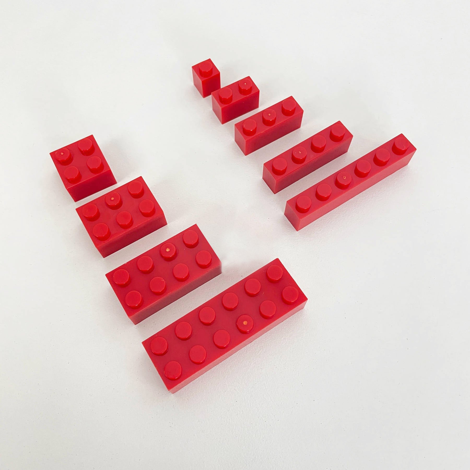 Basic Bricks Packs - 1x1, 1x2, 2x4, 2x4, 2x2+ stud - Choose your colour - 375+pcs (500g) Mix