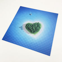 Load image into Gallery viewer, Tropical Island Printed 32x32 Stud - Unbranded Baseplate
