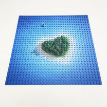 Load image into Gallery viewer, Tropical Island Printed 32x32 Stud - Unbranded Baseplate
