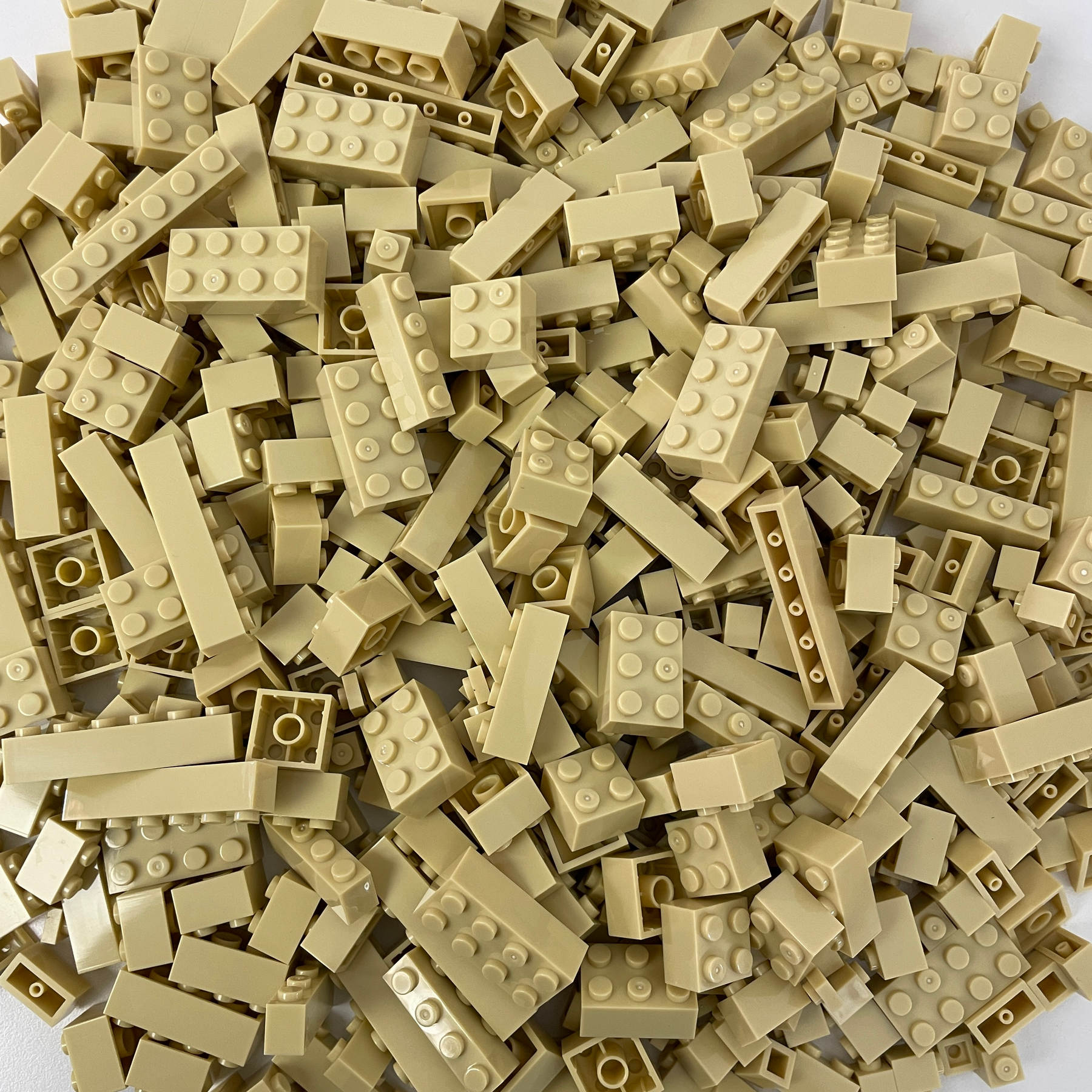 Basic Bricks Packs - 1x1, 1x2, 2x4, 2x4, 2x2+ stud - Choose your colour - 375+pcs (500g) Mix