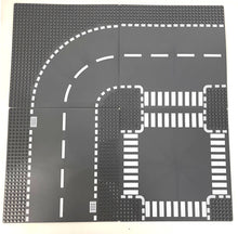 Load image into Gallery viewer, Printed Road Plates 32x32 Stud City Street Designs - Unbranded Baseplates
