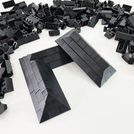 Roof Tiles - Slopes, Mixed Pack, for houses and architecture brick building - 250+pcs