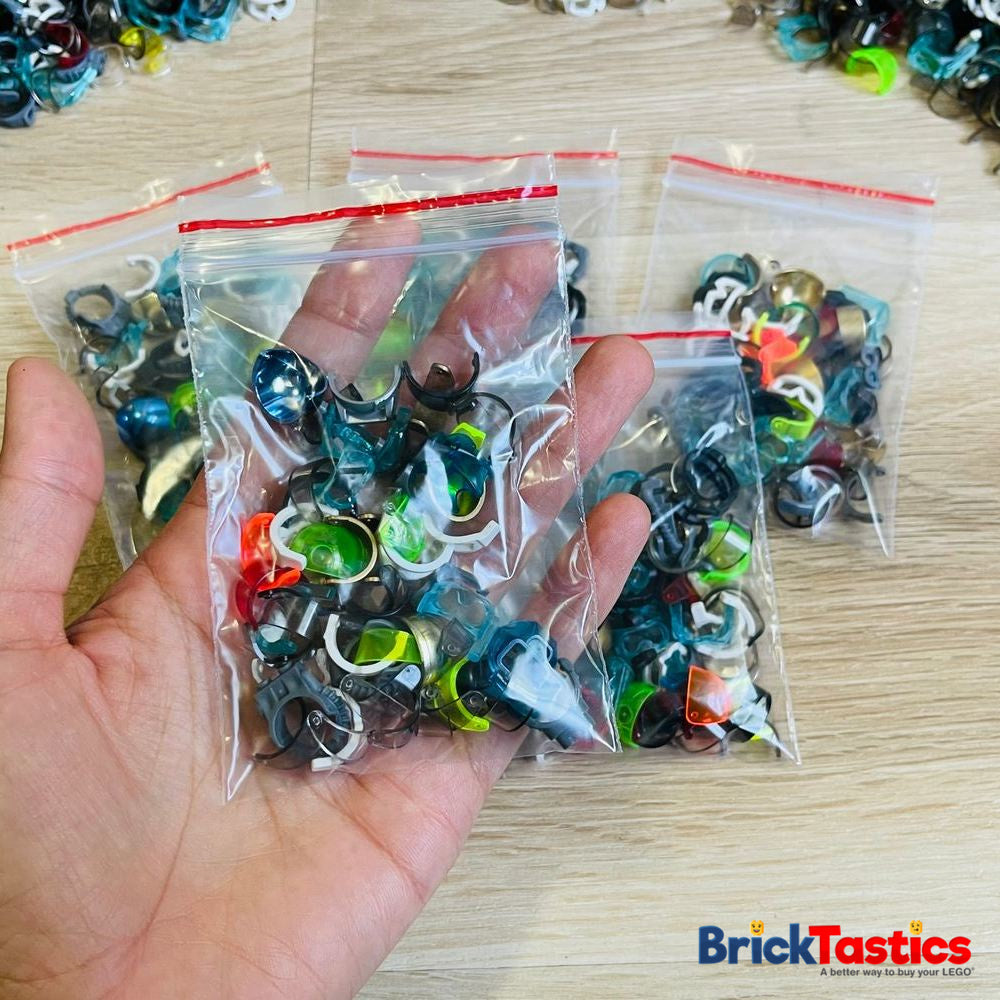 LEGO Visors for Minifigure helmets, (x30 pcs)
